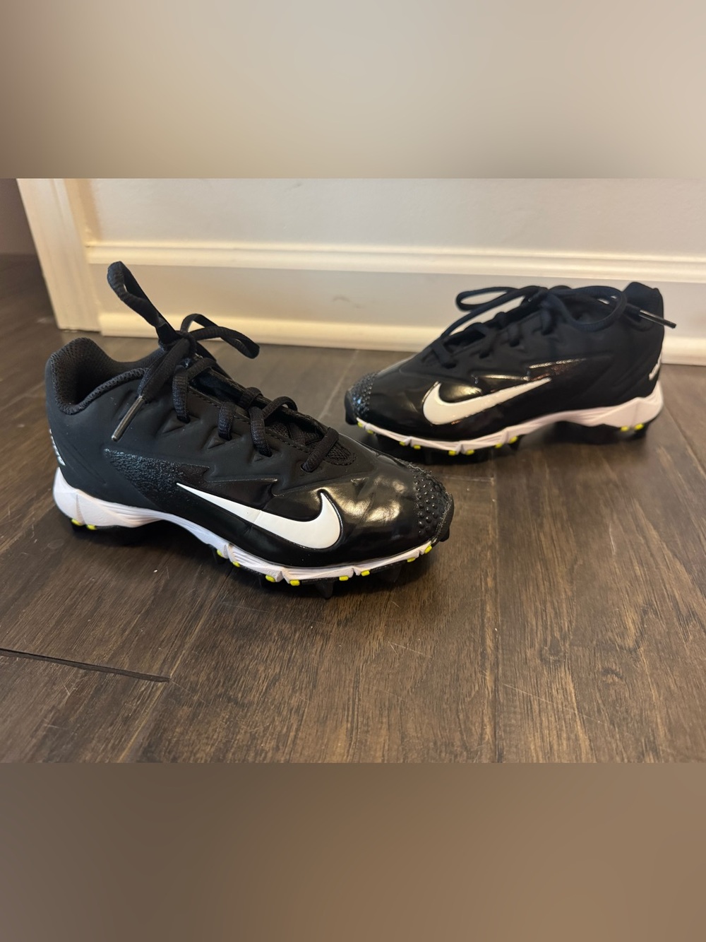 Nike Vapor Kids Black/White Cleats